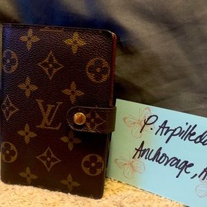 -SOLD- Louis Vuitton PM Agenda Monogram